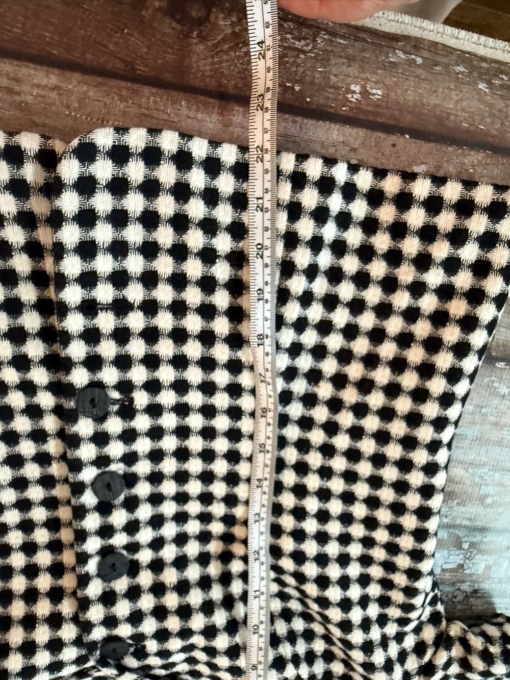 Vintage Joan Leslie Black & White Checked Short Sleeve Blazer - Women 8P - Picture 10 of 12